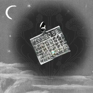 Vintage Charm Bracelet Charm, Sterling Silver, is Dated 12/24/1959